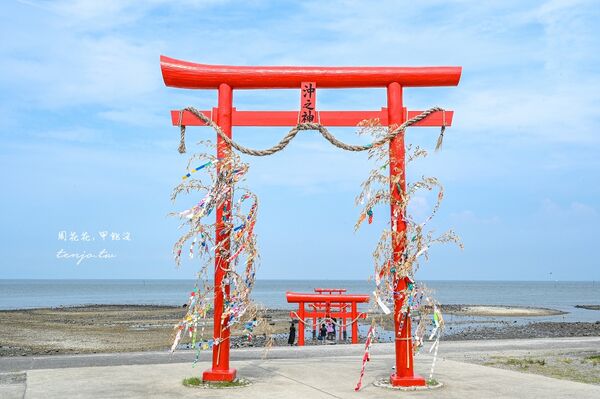 ▲▼佐賀景點推薦「太良町大魚神社海中鳥居」潮汐落差可達六米！（圖／部落客周花花提供）