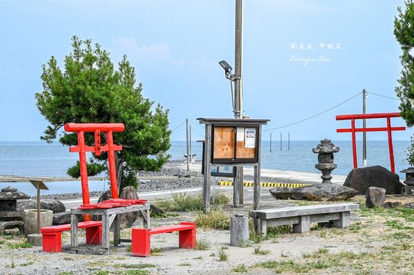 ▲▼佐賀景點推薦「太良町大魚神社海中鳥居」潮汐落差可達六米！（圖／部落客周花花提供）