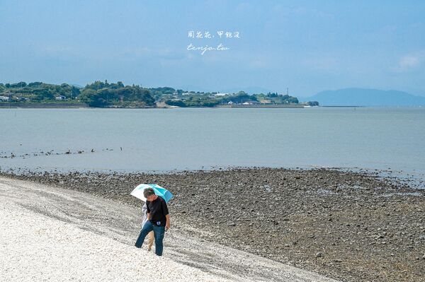 ▲▼佐賀景點推薦「太良町大魚神社海中鳥居」潮汐落差可達六米！（圖／部落客周花花提供）