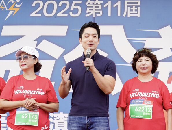 ▲蔣萬安出席2025第十一屆電器盃節能公益路跑。（圖／台北市政府提供）