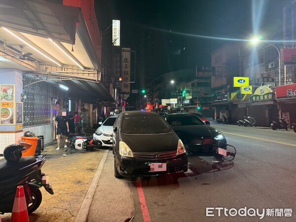 ▲▼台中女子深夜駕駛BMW酒駕連撞3車。（圖／民眾提供，下同）