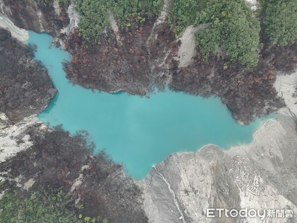 ▲▼馬太鞍堰塞湖警戒值已達黄色警戒。（圖／記者王兆麟翻攝資料照片，下同）