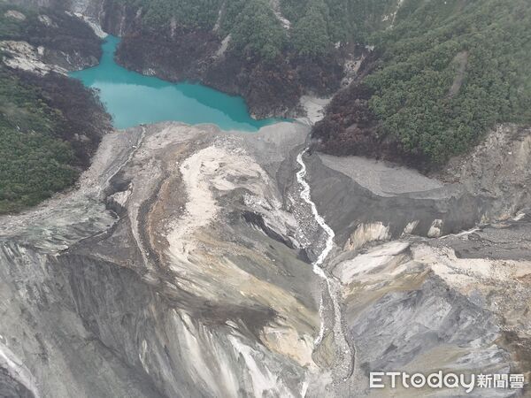 ▲▼馬太鞍堰塞湖警戒值已達黄色警戒。（圖／記者王兆麟翻攝資料照片，下同）
