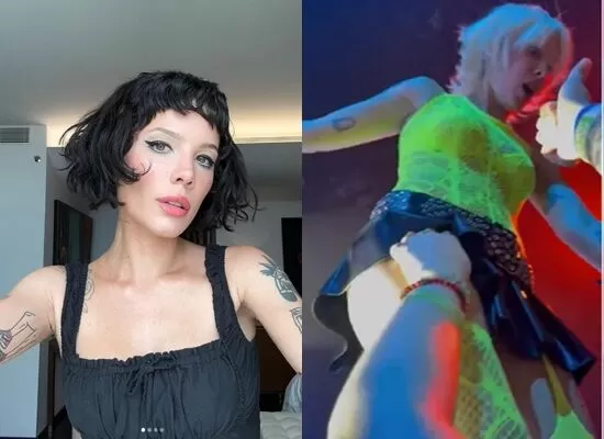 ▲海爾希遭遇鹹豬手。（圖／翻攝自X）