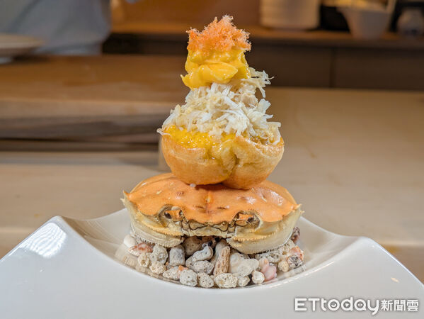 ▲壽司芳大閘蟹套餐。（圖／記者黃士原攝）