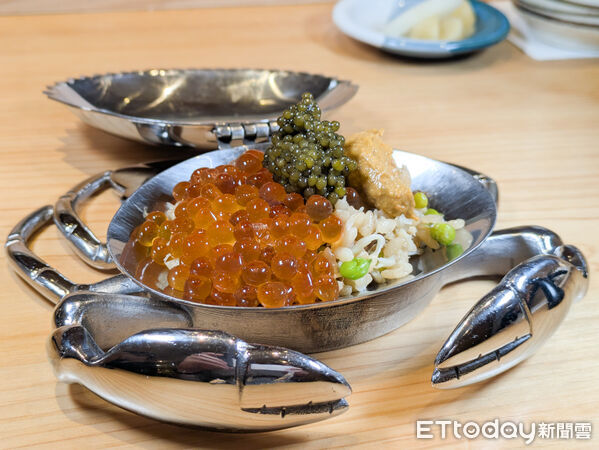 ▲壽司芳大閘蟹套餐。（圖／記者黃士原攝）