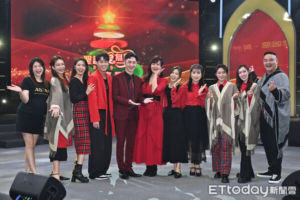 ▲▼宋逸民、陳維齡、張文綺、小薰、林道遠、吳東諺、白家綺進棚錄製 《聖誕音樂慶典》。（圖／記者李毓康攝）
