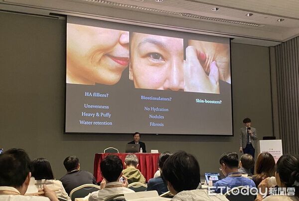 ▲王正坤醫師主持台灣皮膚科年會兩場專題論壇，解析再生醫學與臨床雷射新趨勢。（記者林東良翻攝，下同）