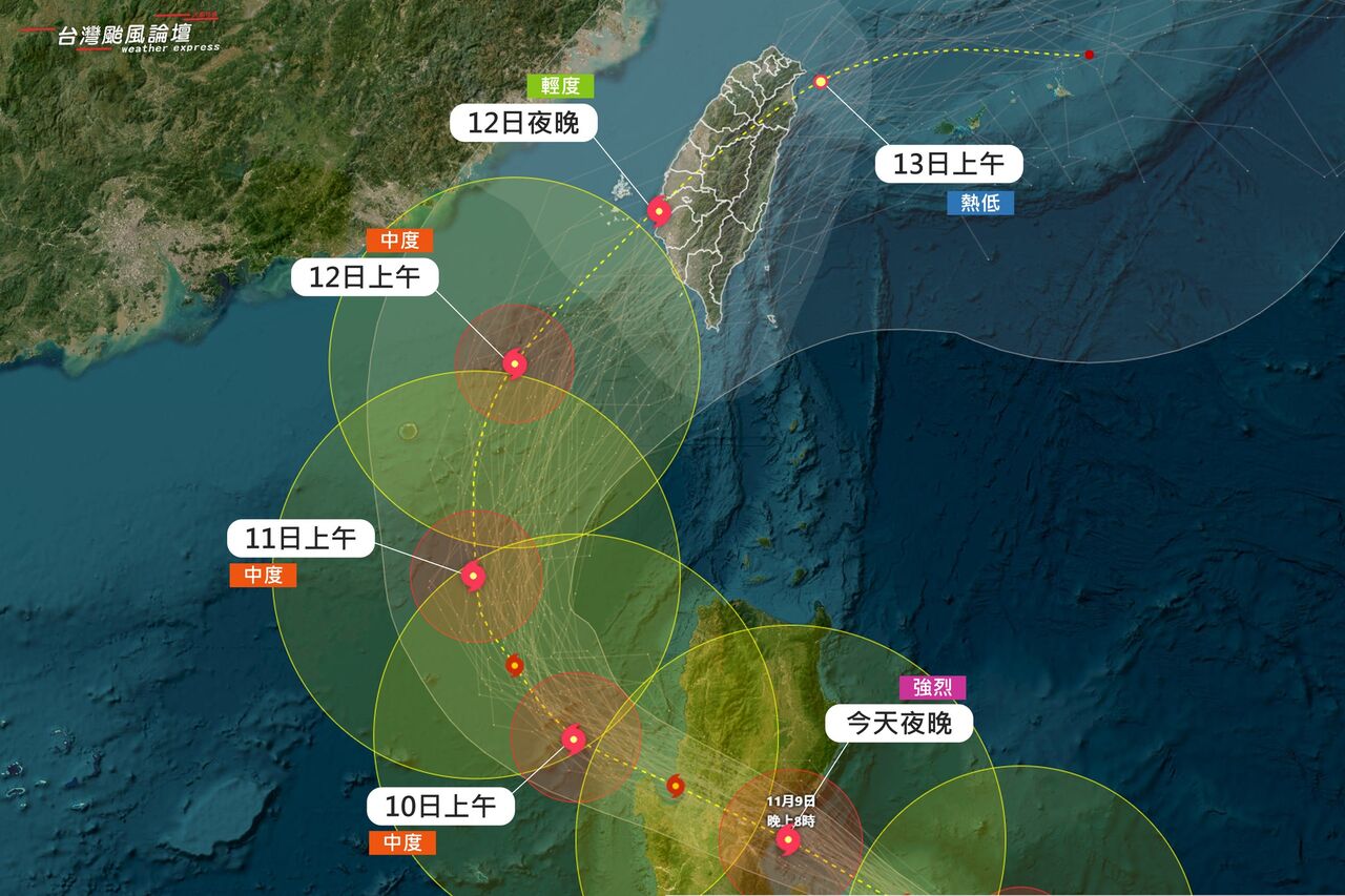 鳳凰體型超大!粉專示警「撲台強風暴雨3大時程」 網驚:天佑台灣