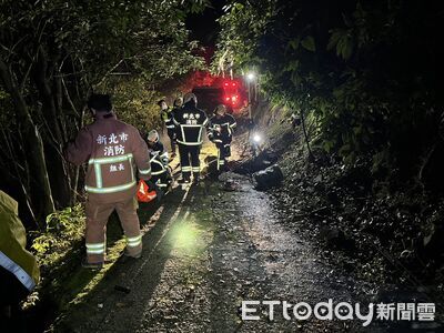 開車返家不慎滑落6米山谷　「妻跳車逃生」夫遭夾困2小時