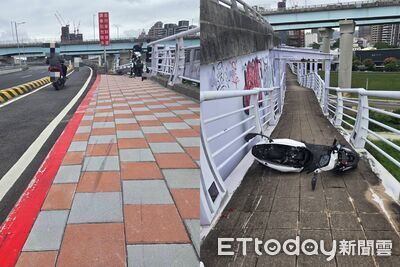 快訊/新北大橋騎士撞護欄!車噴進自行車道 頭手臉傷搶救無效亡