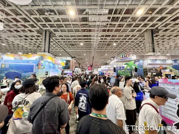 ▲2025ITF台北國際旅展今（9日）人潮。（圖／記者彭懷玉攝）
