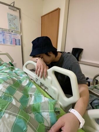 ▲▼妮妮身體不適住院。（圖／翻攝自Facebook／Nico品筠&Kim京燁 【那對夫妻】）