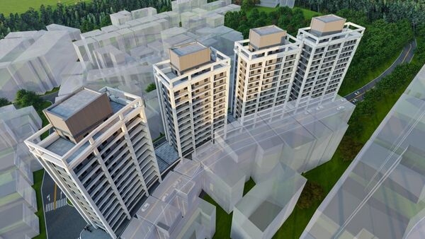 ▲淡水案鄰近多處學區及綠地公園。（圖／翻攝自新北住都中心）