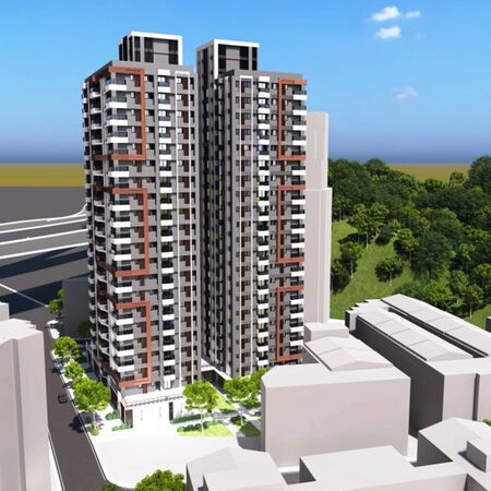 ▲淡水案鄰近多處學區及綠地公園。（圖／翻攝自新北住都中心）