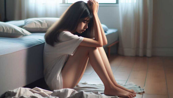 喬天鼎離婚後孩子扶養權與前妻共同持有，前妻為大女兒主要照顧人所以同住，不料受到暴力對待。（圖／AI生成）