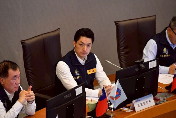 ▲台北市長蔣萬安出席鳳凰颱風整備會議。（圖／北市府提供）