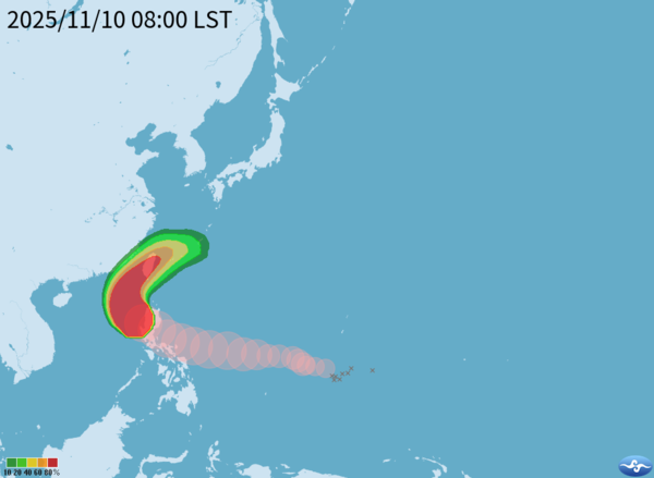 ▲鳳凰颱風。（圖／氣象署）