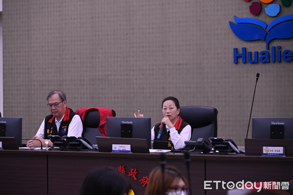 ▲花蓮縣政府今日上午召開整備會議由縣長徐榛蔚親自指揮主持。（圖／花蓮縣政府提供，下同）