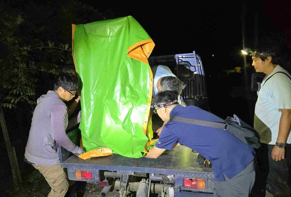 花蓮立山部落黑熊入侵。（圖／花蓮分署提供）