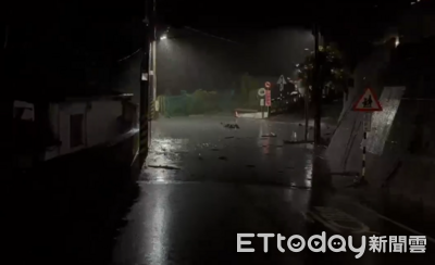 快訊/馬太鞍溪便道被暴漲溪水淹沒 左岸明利村「泥水灌進街道」
