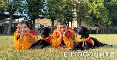 基隆特搜隊再添戰力!2搜救犬通過國際認證投入實戰