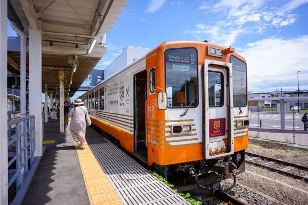 ▲▼由利高原鐵道玩具列車。（圖／老田鬧著玩粉絲團授權提供，請勿翻攝）