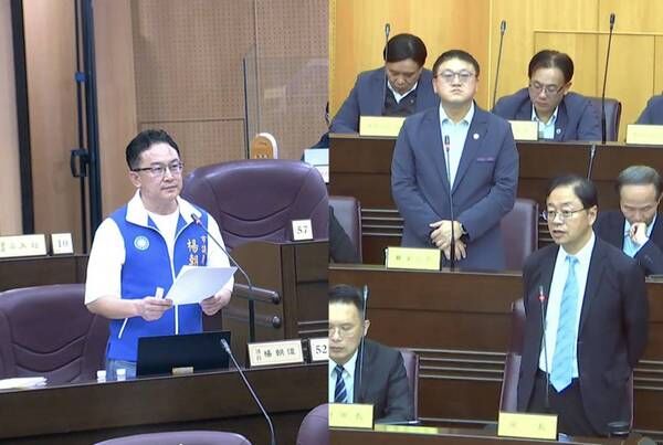 ▲市議員楊朝偉質詢