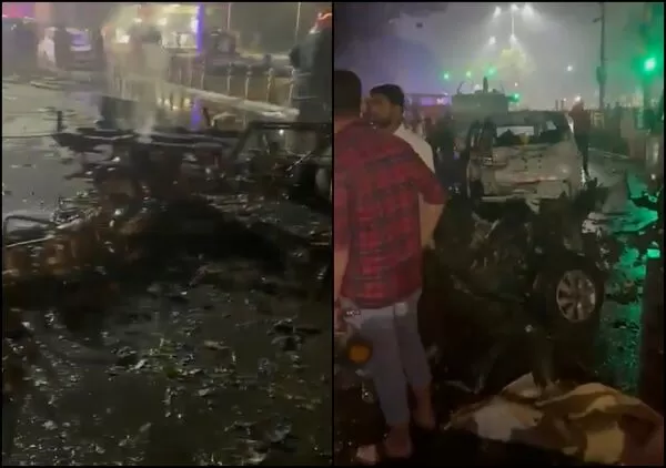 ▲▼印度新德里著名地標紅堡附近發生爆炸 已知8死11傷。（圖／翻攝自X）