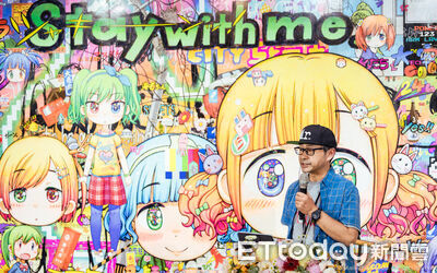 村上隆大弟子Mr.來台開展！高雄限定元素「香蕉眼睛少女」萌翻