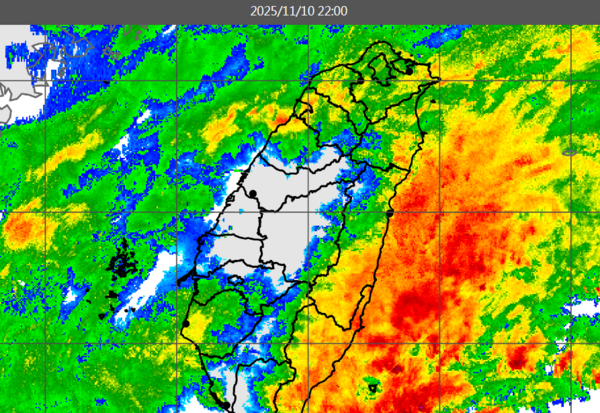 ▲雷達回波圖。（圖／氣象署）