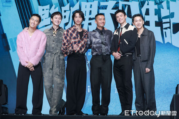 ▲▼《監所男子囚生記》開播記者會-楊祐寧、張軒睿、劉以豪、陳澤耀、邱以太、施名帥。（圖／記者周宸亘攝）