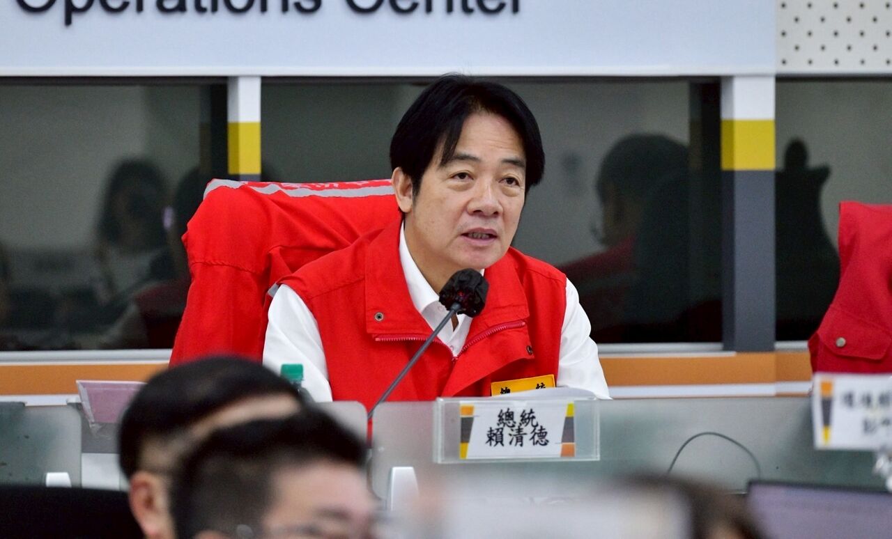 賴清德視察災變中心　提醒花蓮縣團隊「每次災害要強化應變能力」