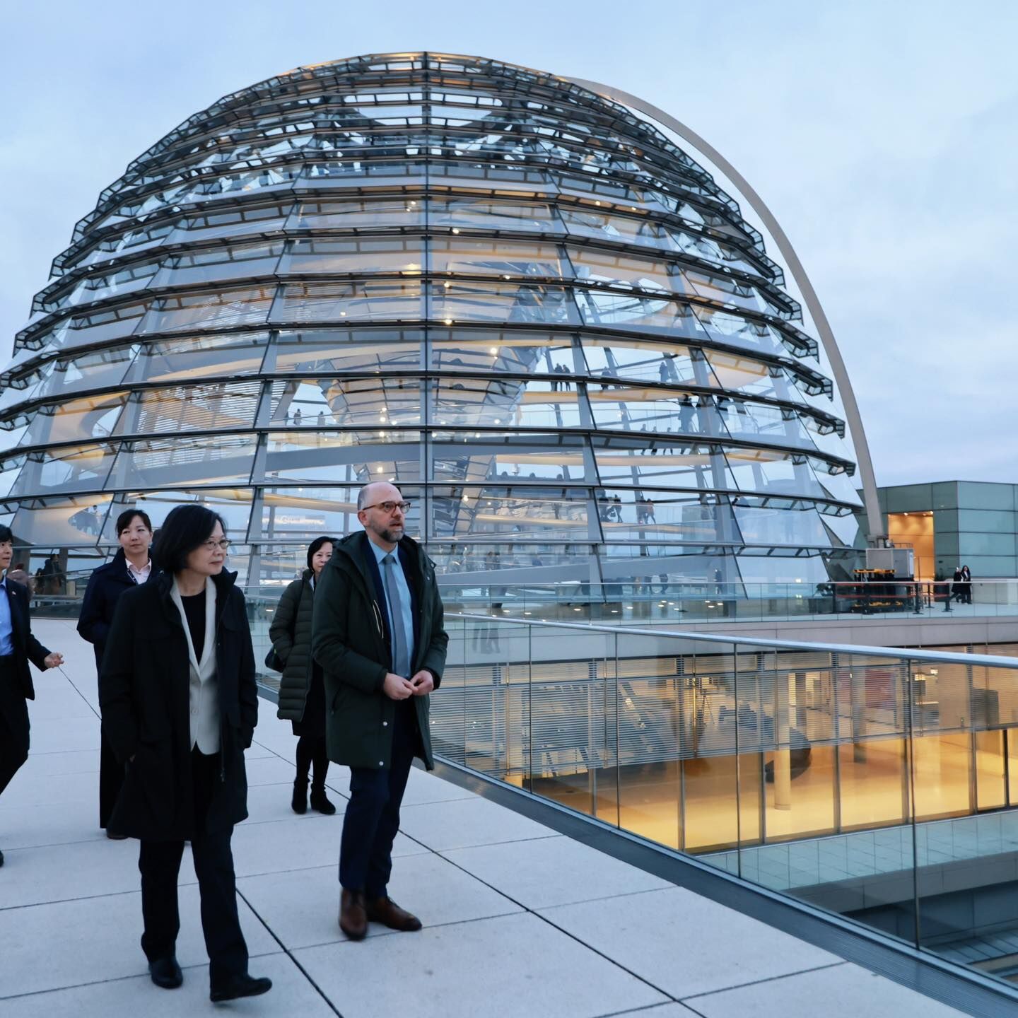 ▲▼蔡英文參觀德國國會。（圖／翻攝自Facebook／蔡英文）