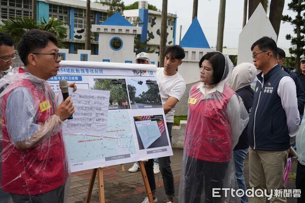 ▲崙背鄉豐榮村154線（綠色隧道）進行防災封路。（圖／記者游瓊華翻攝）