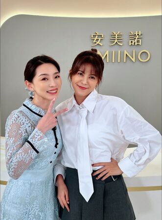 ▲林柏妤客串《好運來》，與閨蜜賴芊合相見歡。（圖／民視提供）