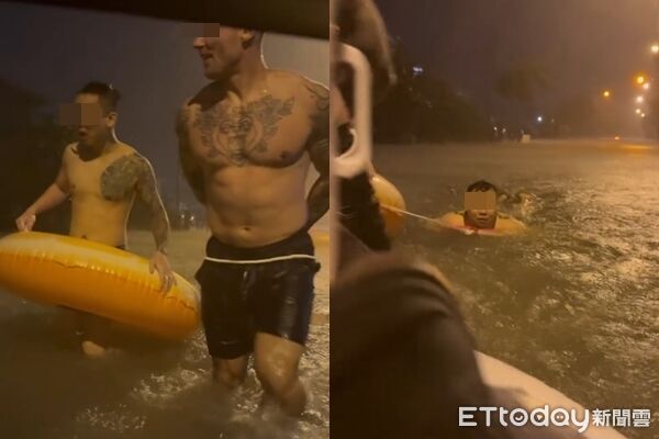 ▲▼熱血男團出動救朋友，路上還順手救了一名阿嬤。（圖／Threads網友0423mark_授權提供，請勿隨意翻拍以免侵權）