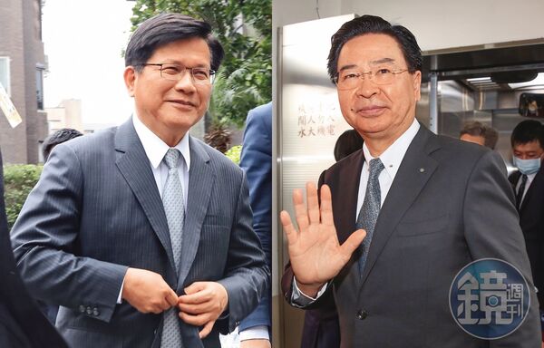 林佳龍（左）接外長，被認為是賴清德想培養自己的外交班底，而吳釗燮（右）長期是綠營對美指標人物。
