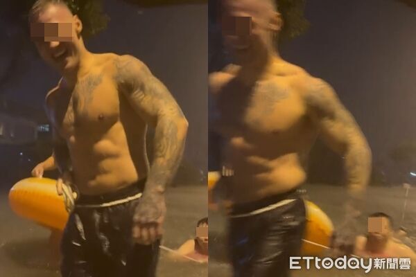 宜蘭暴雨淹水友受困!熱血男團「泳圈出動」救援…路上順手救阿嬤