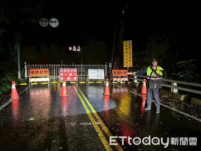關山警協助南橫公路防颱　通報落石即時清除守護交通安全
