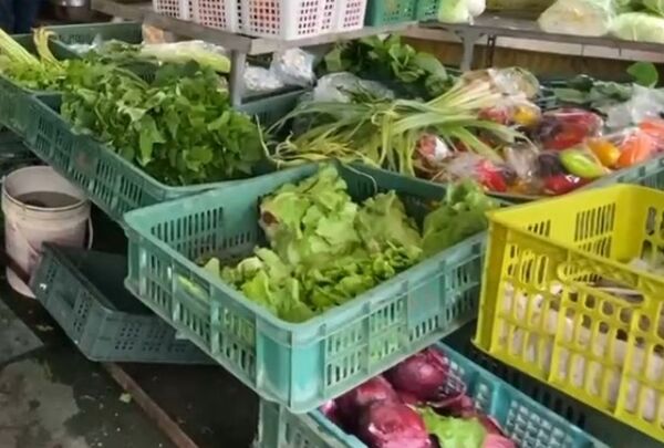 ▲彰化市傳統市場湧入人潮，菜價平穩民眾爭相購買。（圖／民眾提供）