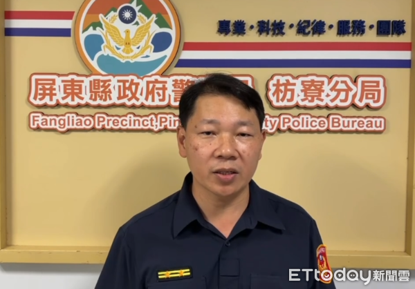 ▲枋寮警方利用巡邏車及廣播向獅子鄉親通知普發現金延後領取。（圖／記者陳崑福翻攝）