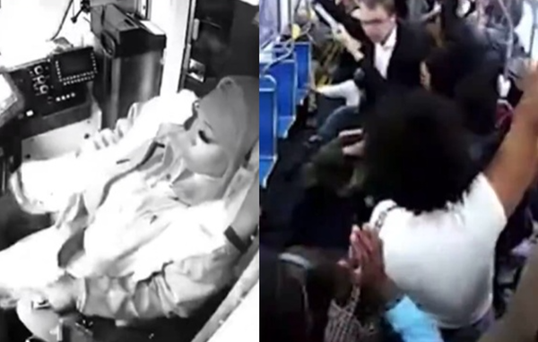 女司機睡著　輕軌車飆速80公里「暴衝過彎」乘客被甩飛腦震盪。（圖／翻攝自X）