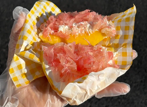 ▲▼固體楊枝甘露爆紅。（圖／翻攝自小紅書）