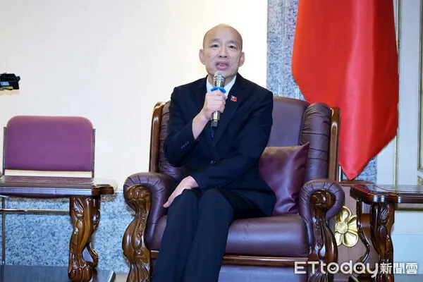 ▲韓國瑜回應賴總統點名。（圖／記者陳煥丞攝）