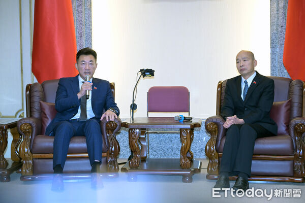 ▲▼韓國瑜、江啟臣回應賴總統點名。（圖／記者陳煥丞攝）