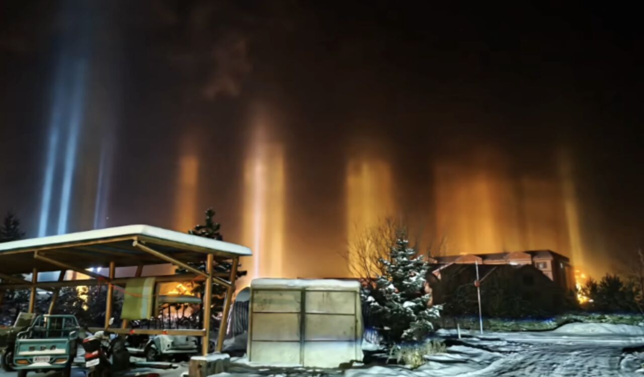 漠河現「寒夜光柱」奇景　疊加地磁活動還有極光可看