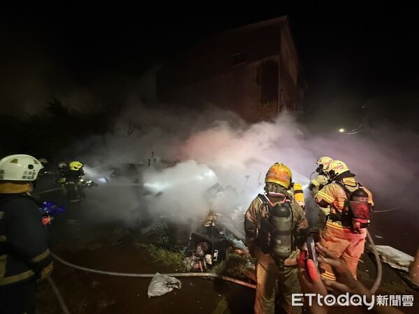 ▲▼台南市安南區城西街一段巷內民宅火警。（圖／記者林東良翻攝）