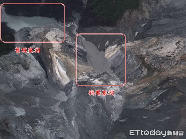 ▲▼花蓮馬太鞍溪堰塞湖。（圖／記者王兆麟翻攝）