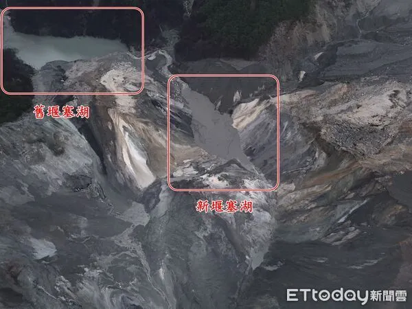 ▲▼花蓮馬太鞍溪堰塞湖。（圖／記者王兆麟翻攝）